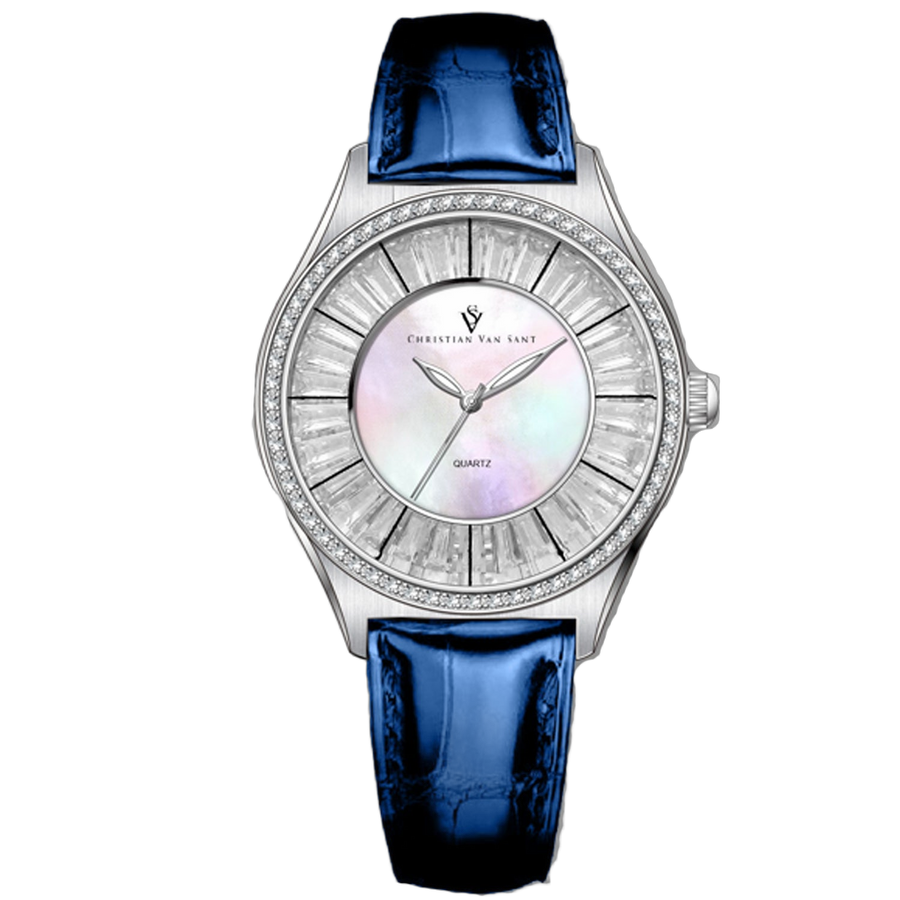 Christian Van Sant Stainless steel case watch in silver