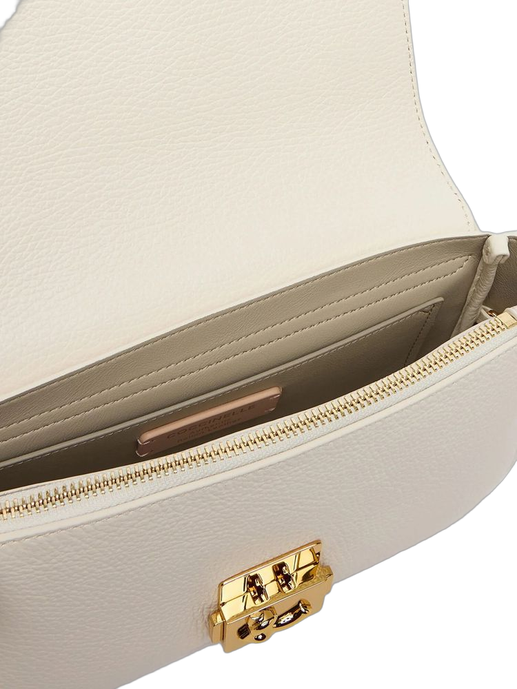 Coccinelle 100% Cowhide; lining 56% Polyurethane shoulder bag in white