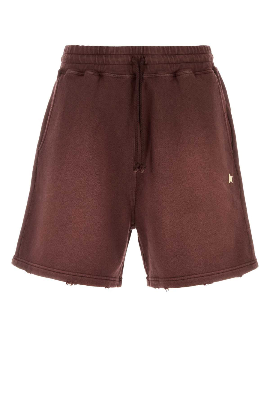 Golden Goose Deluxe Brand 100% Cotton bermuda shorts in burgundy