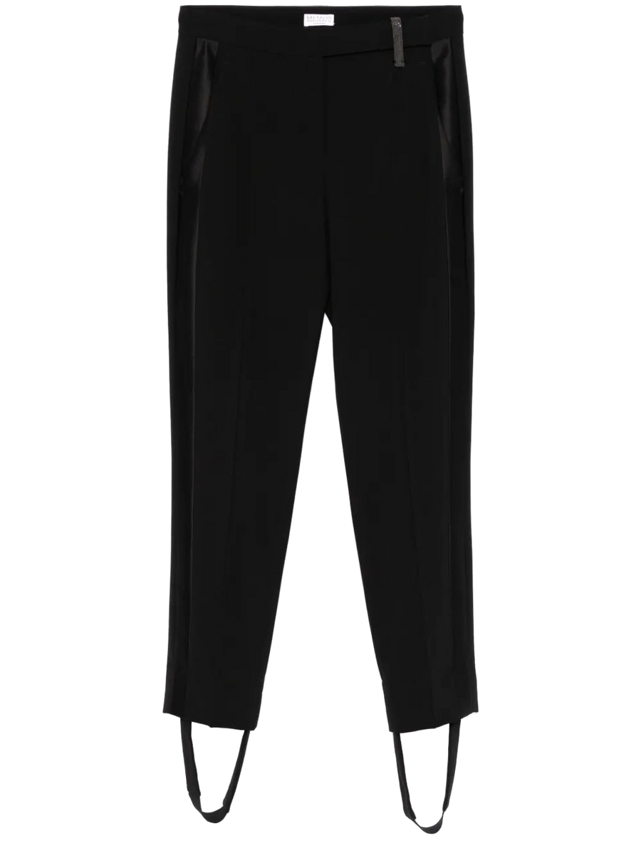 Brunello Cucinelli Virgin Wool 98% trousers in black
