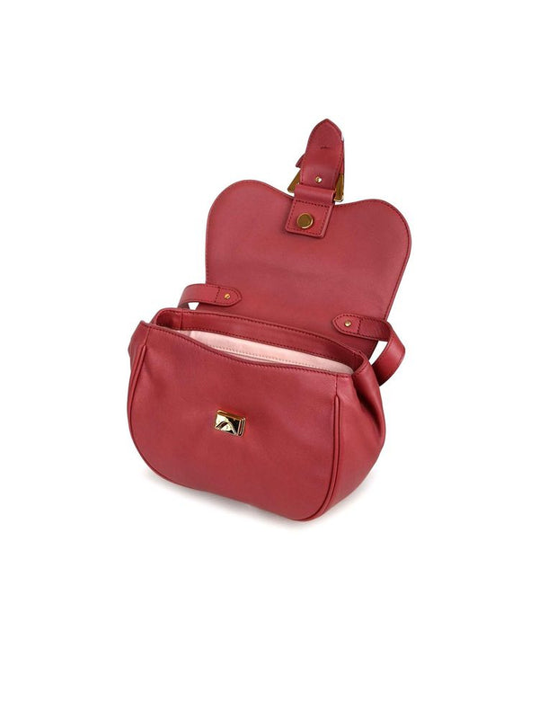 Coccinelle 100% Cow Leather crossbody bag in red