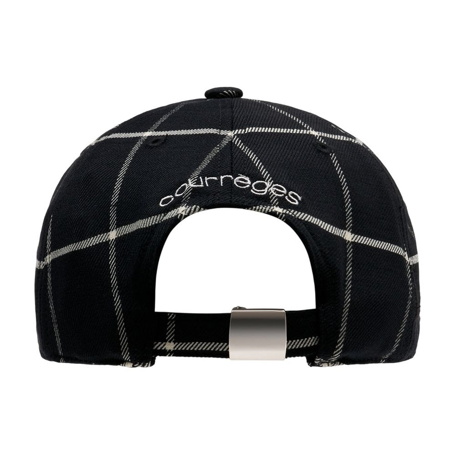 Courreges 226TCT048WO0171-9901 Cotton baseball cap in black