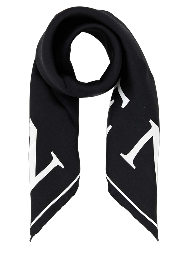 Alexander McQueen 100% Silk scarf in black