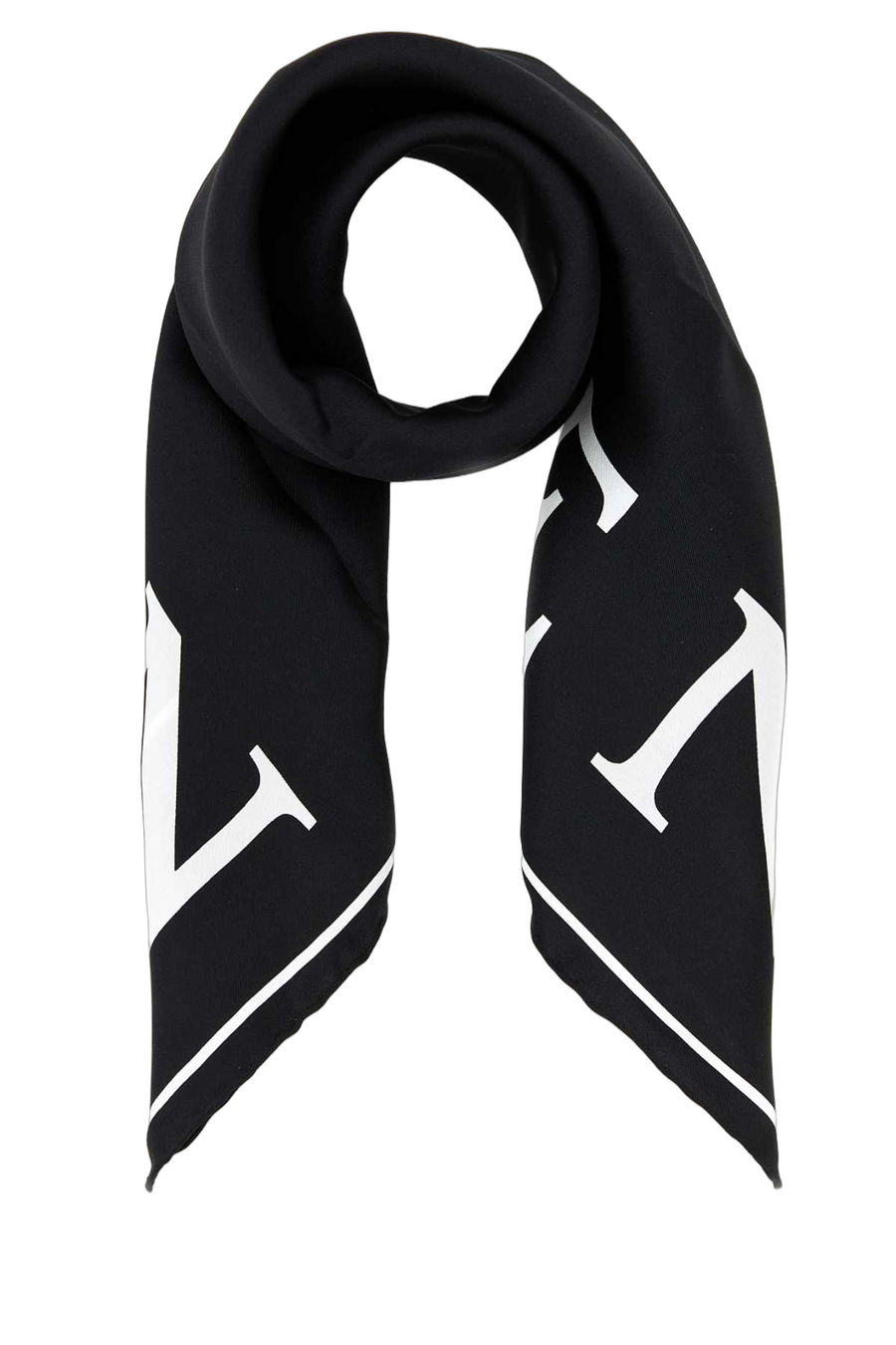 Alexander McQueen 100% Silk scarf in black