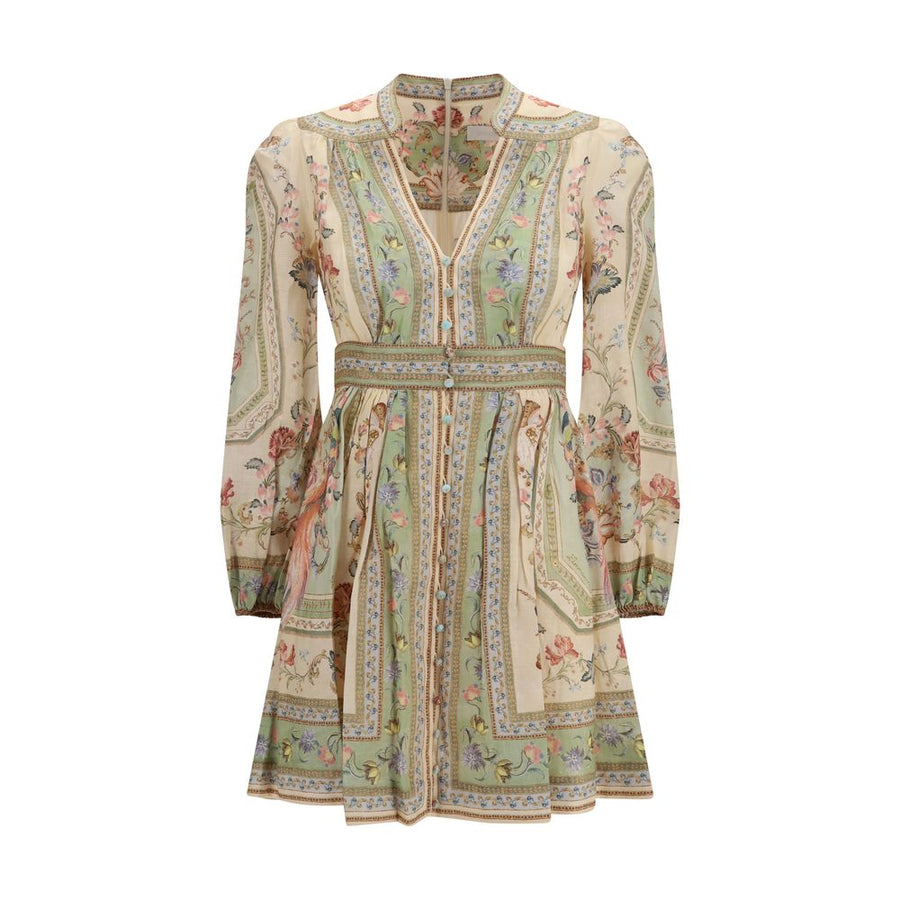Zimmermann 100% Linen dress in beige