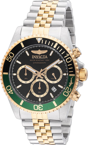 Invicta Stainless steel case and bracelet watch in black