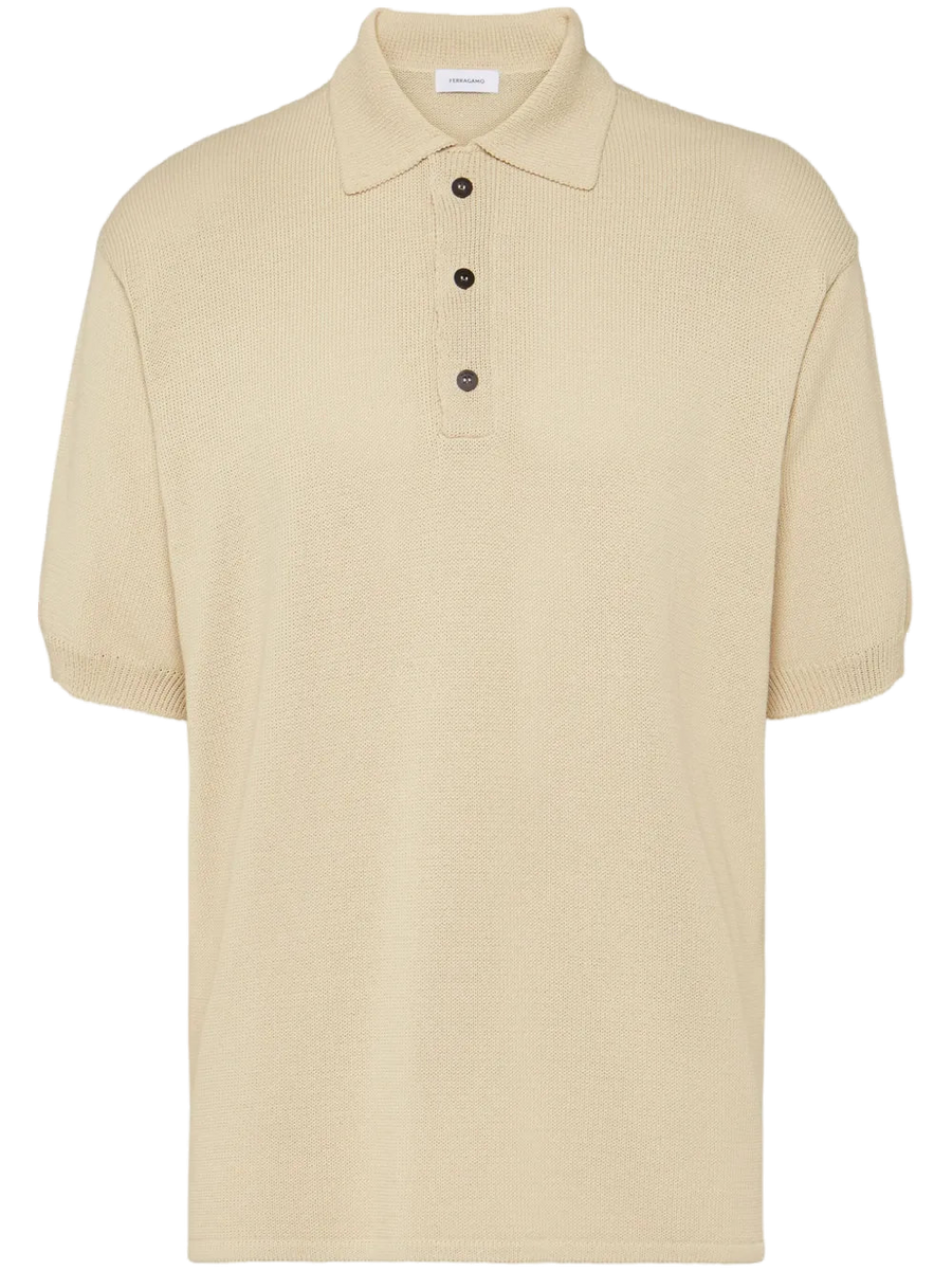 Ferragamo polo shirt in beige