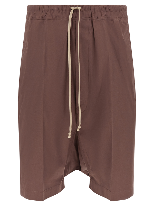 Rick Owens 97% cotton bermuda shorts in brown