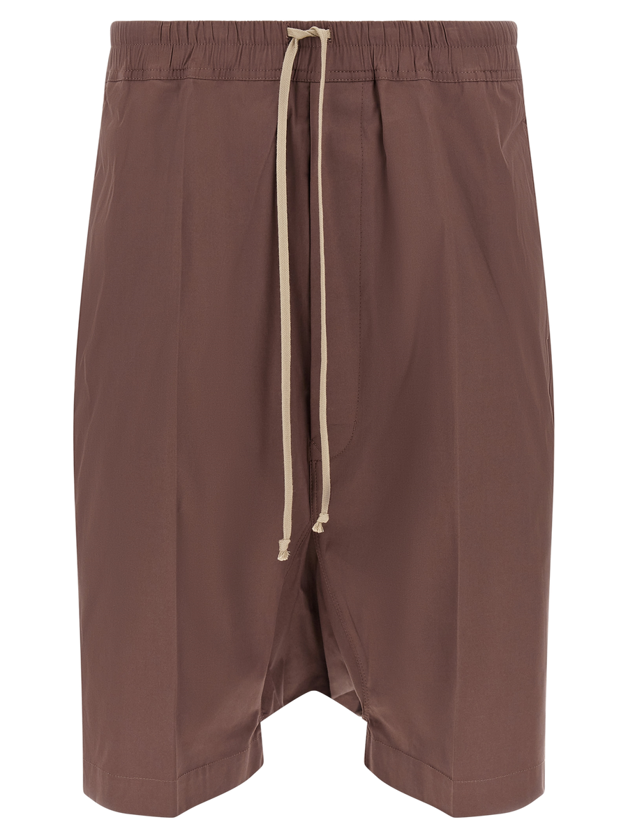 Rick Owens 97% cotton bermuda shorts in brown