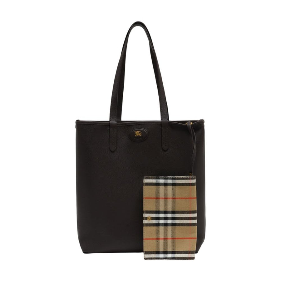 Burberry calfskin tote bag in grey