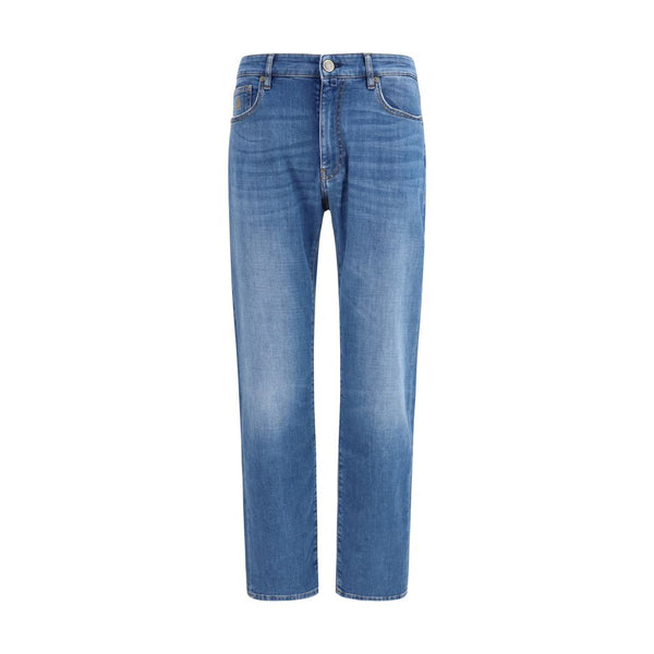 Moorer 92% Cotton jeans in blue