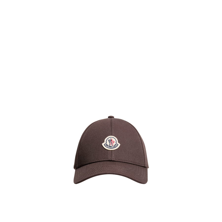 Moncler L2091 Cotton baseball cap in brown