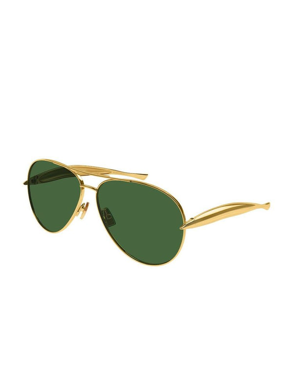 Bottega Veneta BV1305S Metal frame sunglasses in gold