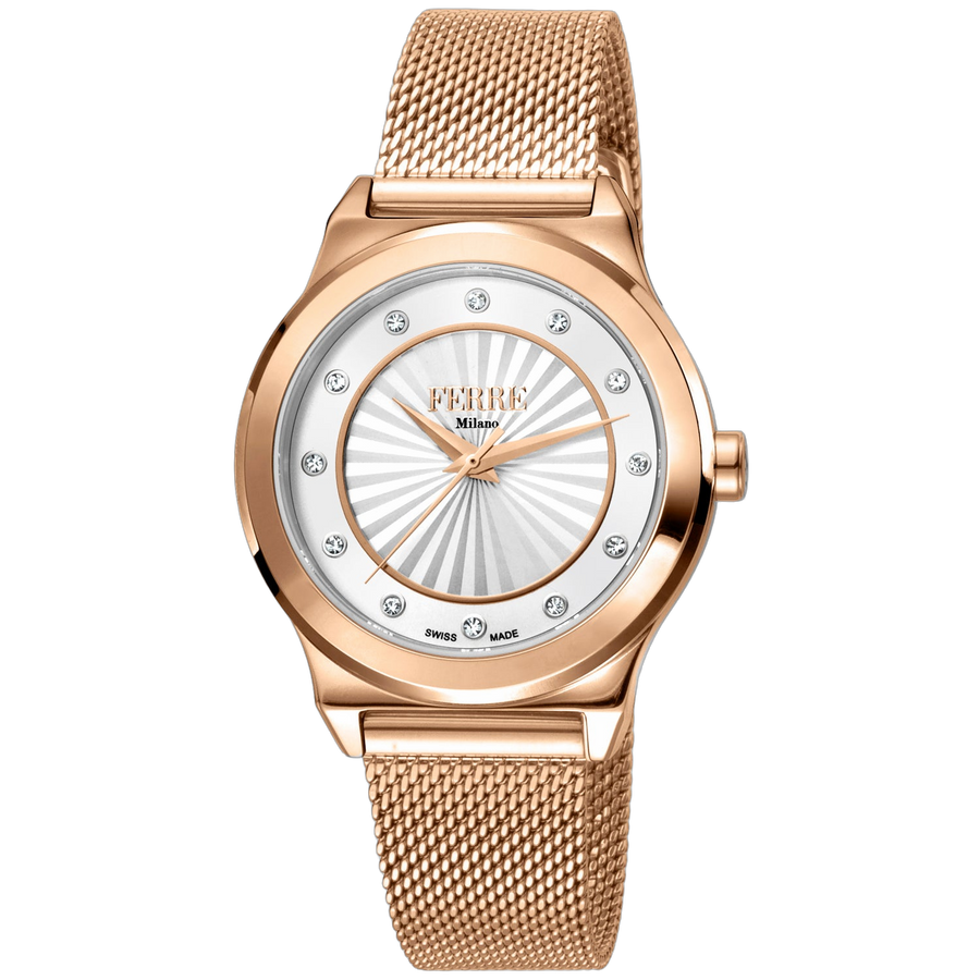 Ferre Milano Stainless steel case watch in rose gold