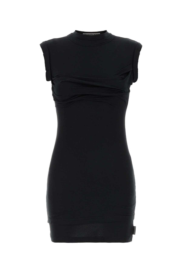 Alexander Wang Bust 95% Cotton mini dress in black