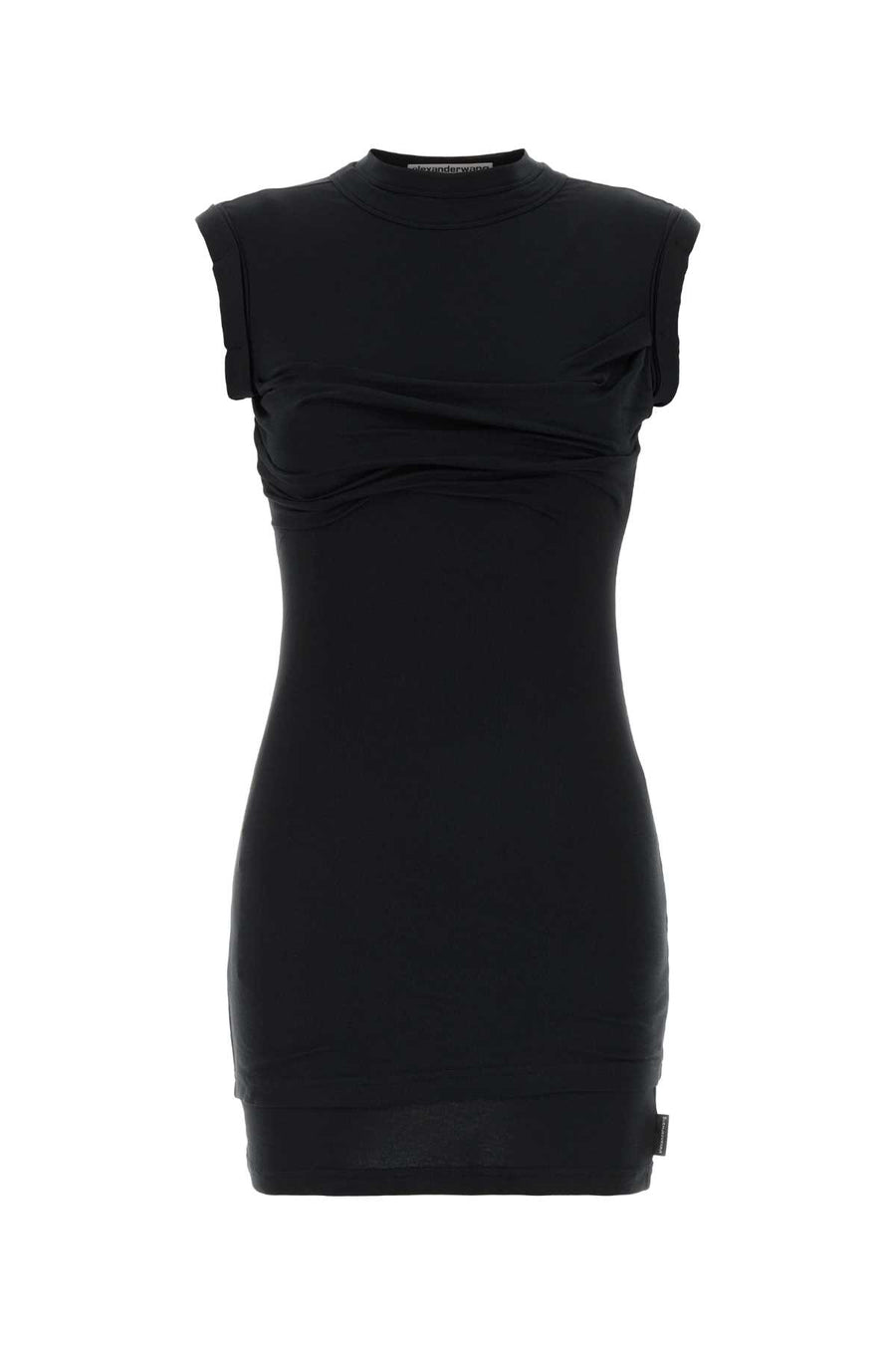 Alexander Wang Bust 95% Cotton mini dress in black