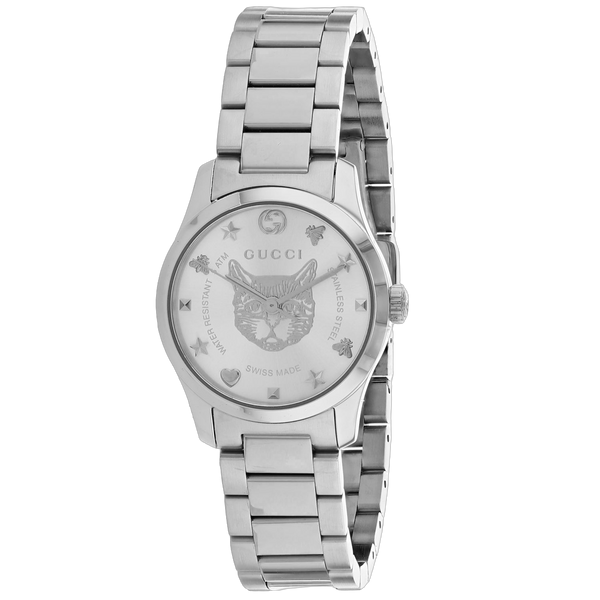 Gucci Stainless steel case watch in silver