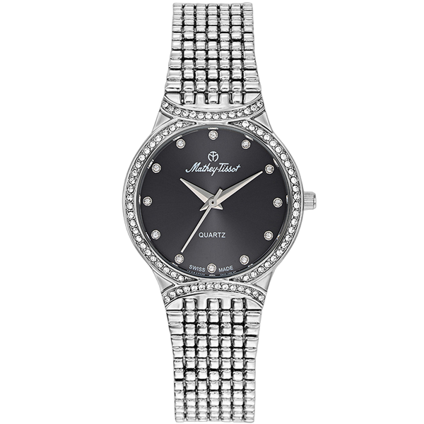 Mathey Tissot Stainless steel case watch in black