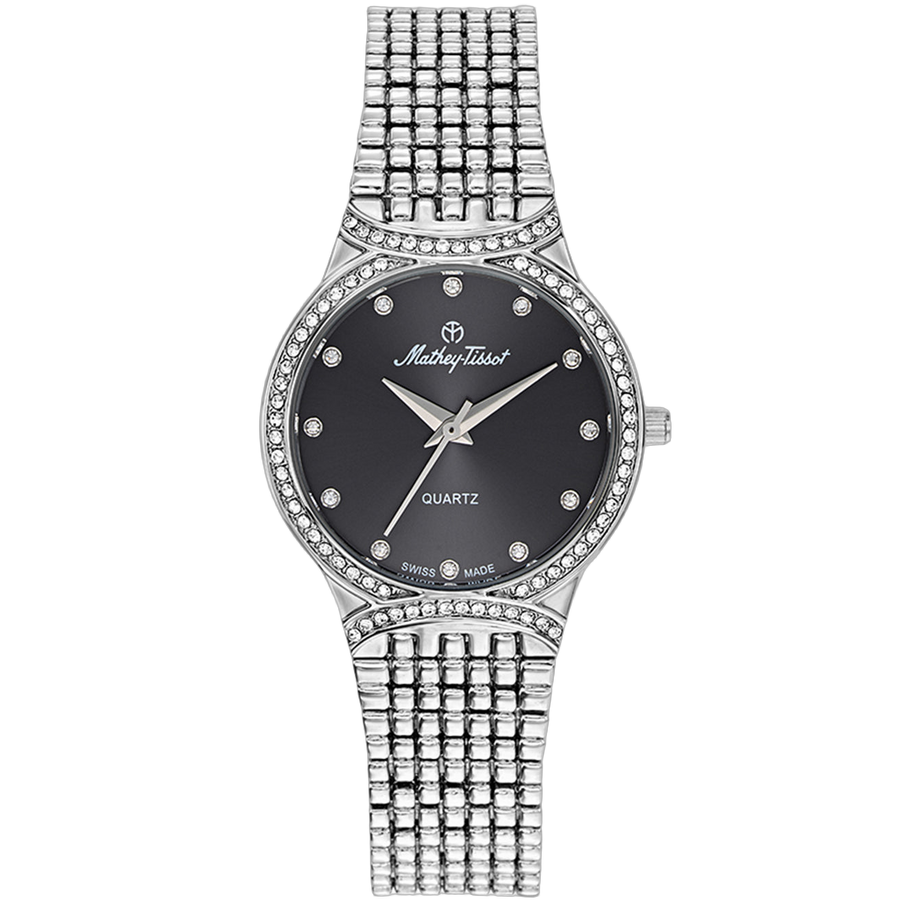 Mathey Tissot Stainless steel case watch in black