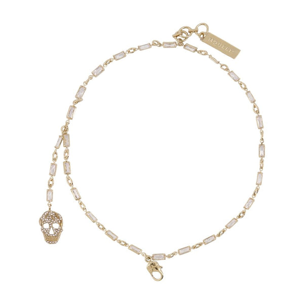 Alexander McQueen metal bracelet in gold