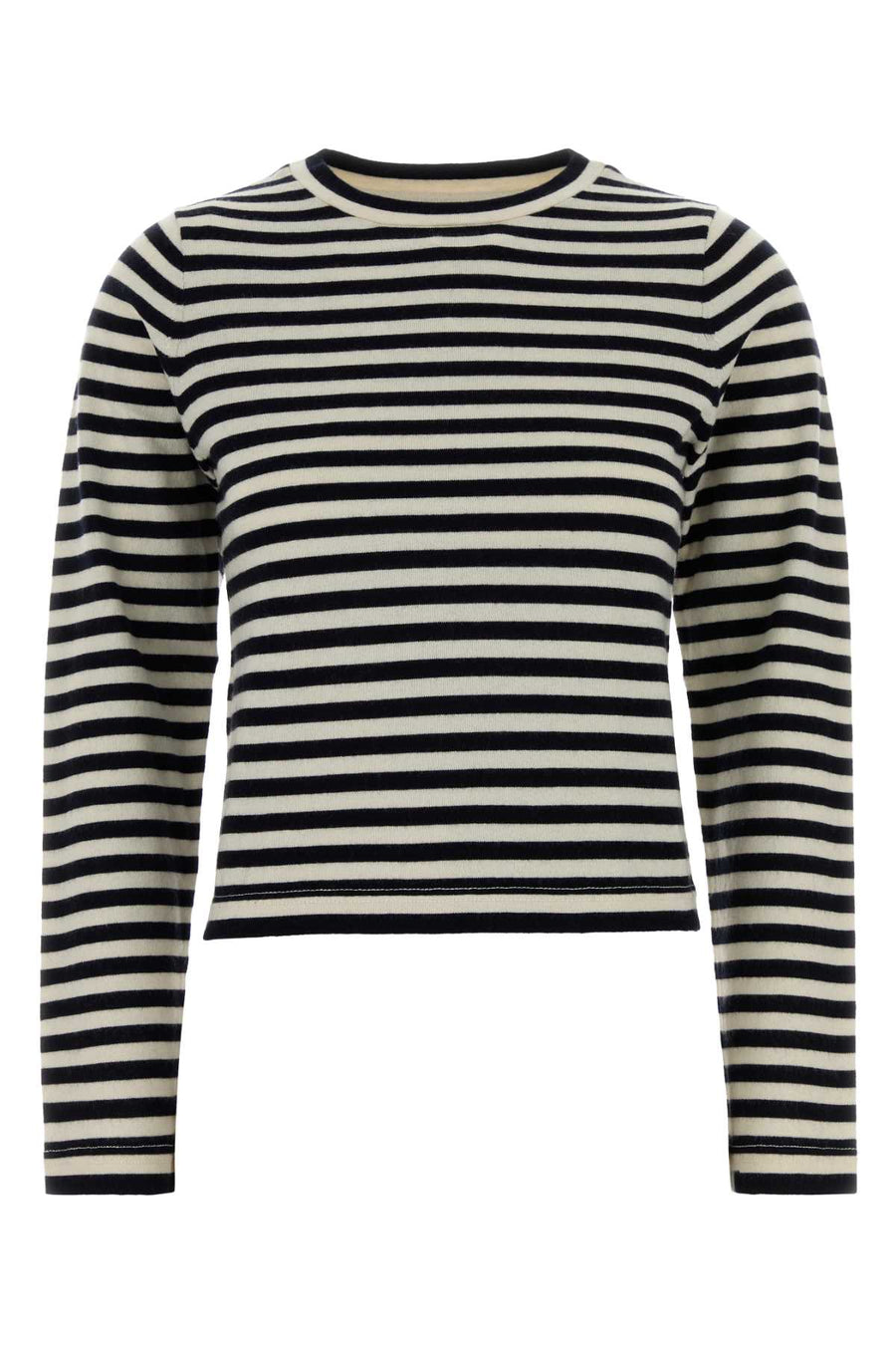 Embroidered Cotton Blend Nâ°451 Sweater Breton Exterior: Cashmere Maglieria