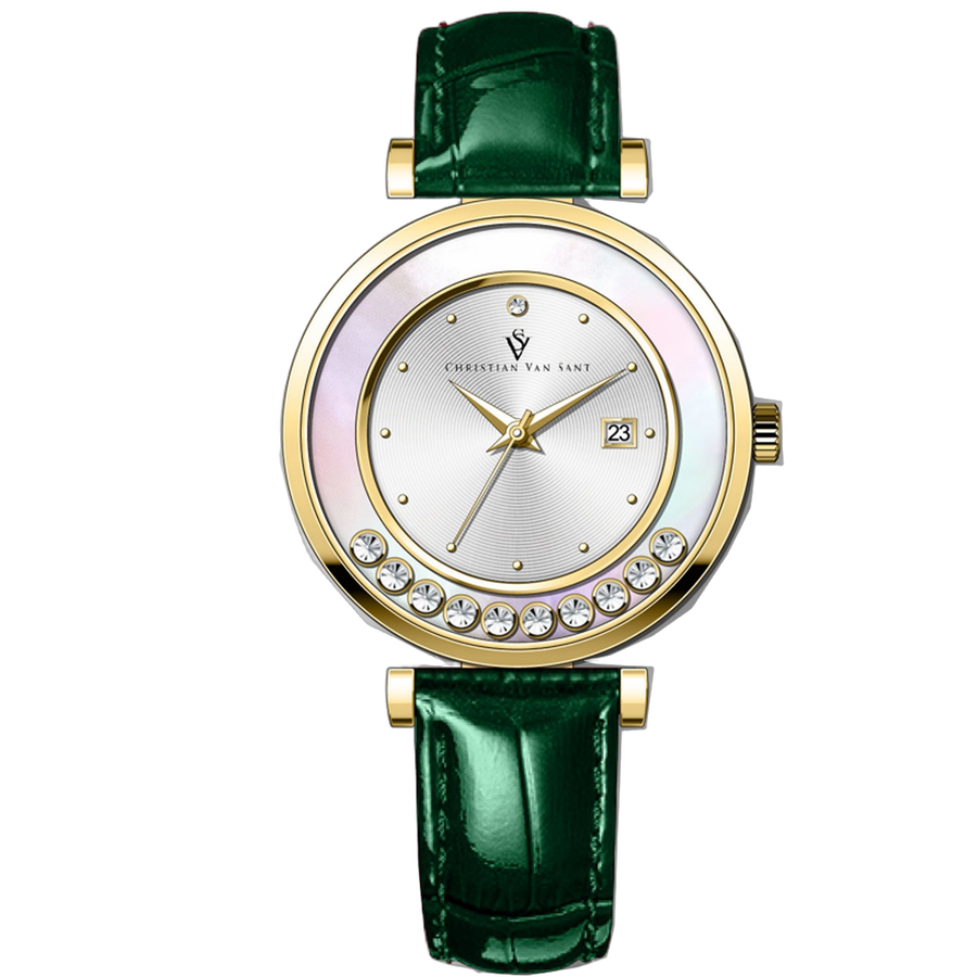 Christian Van Sant Stainless steel case watch in silver