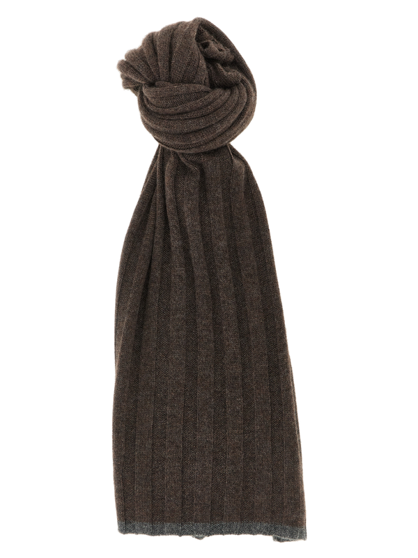 Brunello Cucinelli Pure cashmere scarf in brown