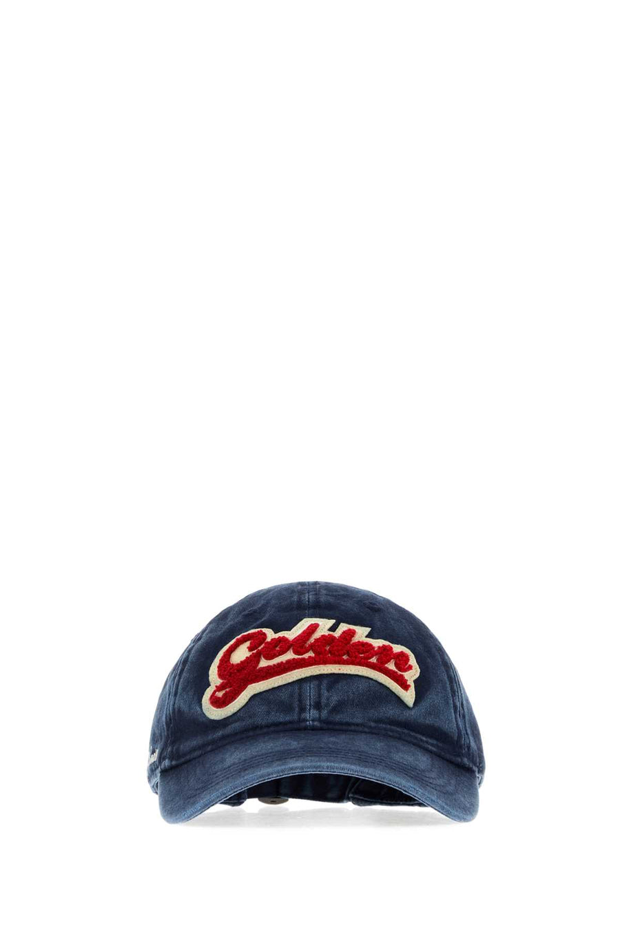 Golden Goose Deluxe Brand 100% Cotton Denim baseball cap in navy