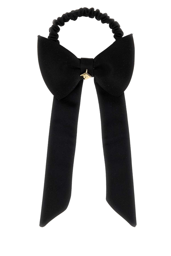Ferragamo Exterior: 100% Fabric; Finishing: Golden metal bow tie in black