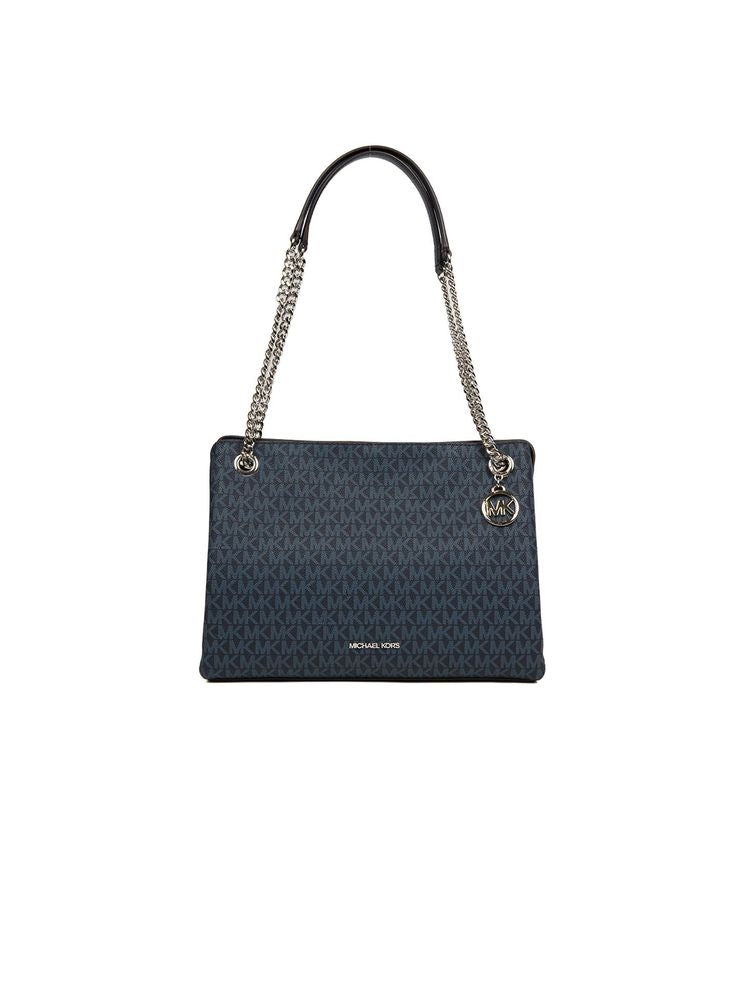 Michael Kors 100% Polyvinyl Chloride shoulder bag in navy