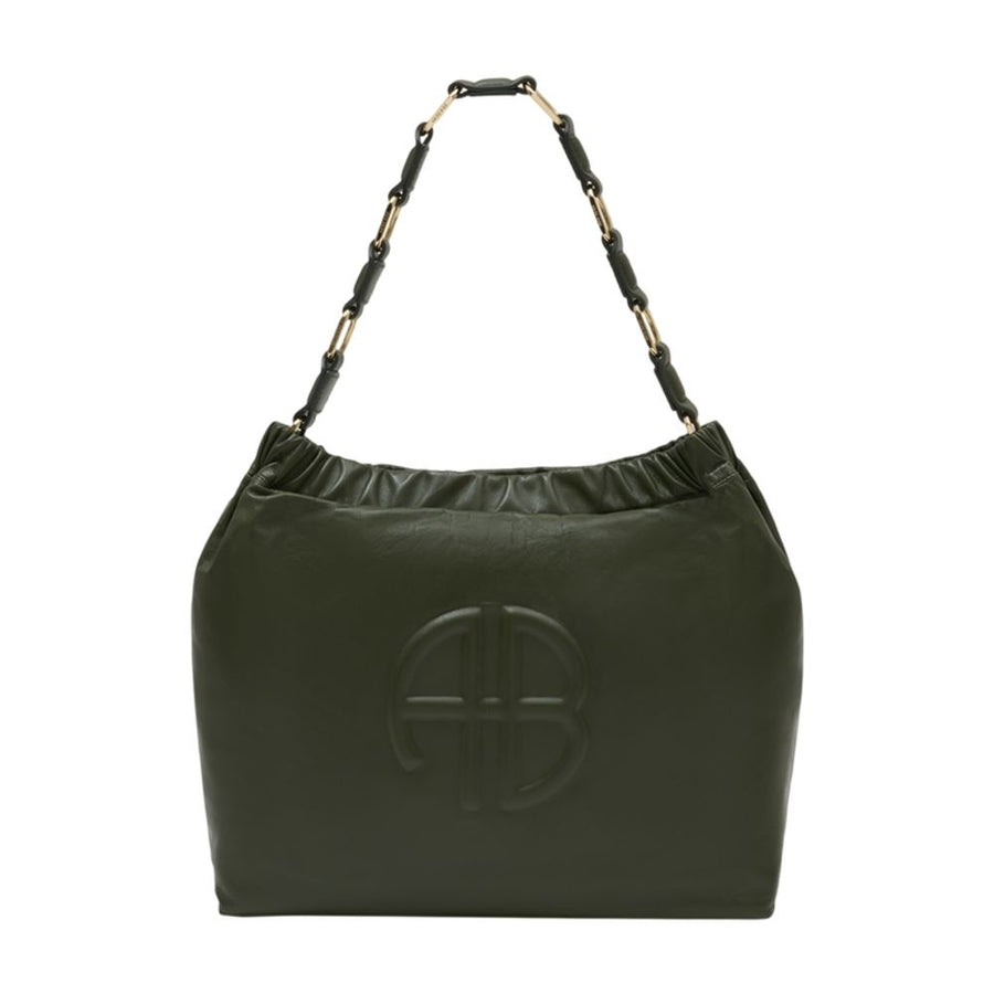 Anine Bing Lambskin shoulder bag in green