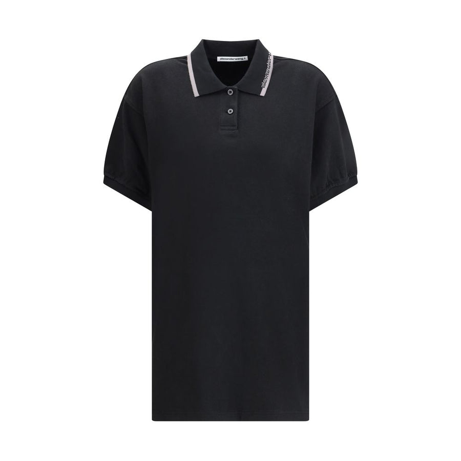 Alexander Wang 100% Cotton polo dress in black