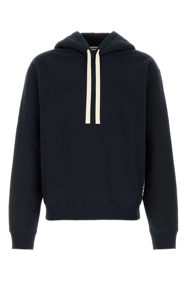 Jil Sander 100% Cotton hoodie in navy