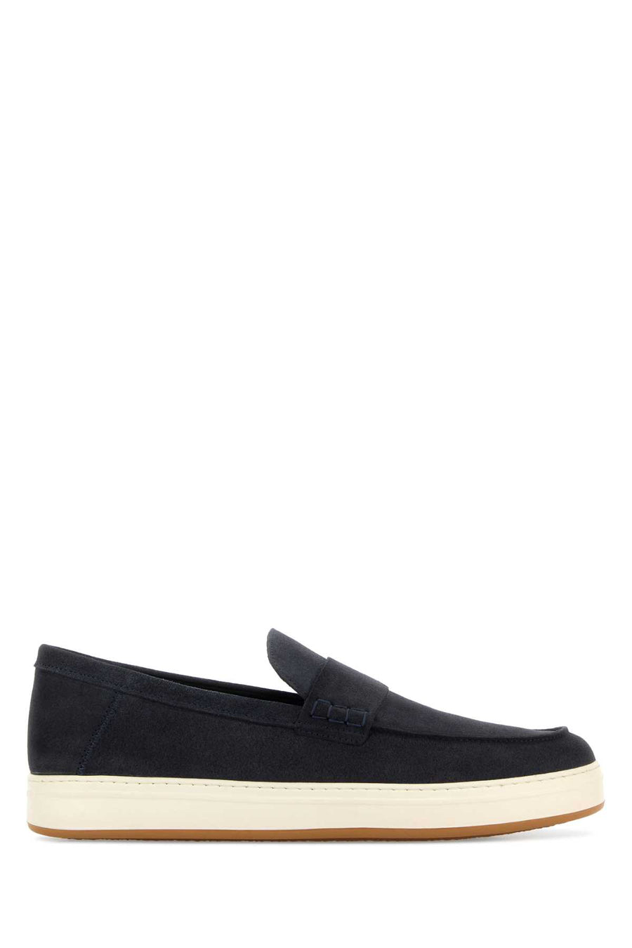 Hogan Mocassino Exterior: 100% Suede; Interior: 100% Leather; Sole: Rubber loafer in navy