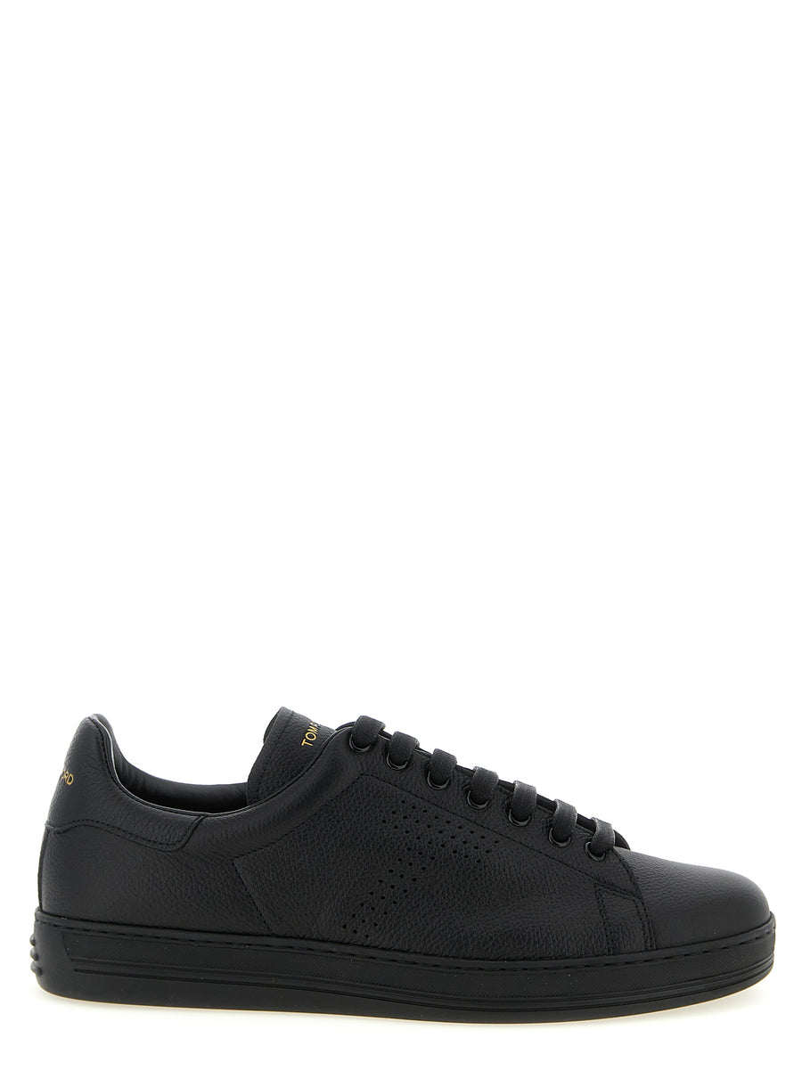 Tom Ford 95% Leather sneaker in black