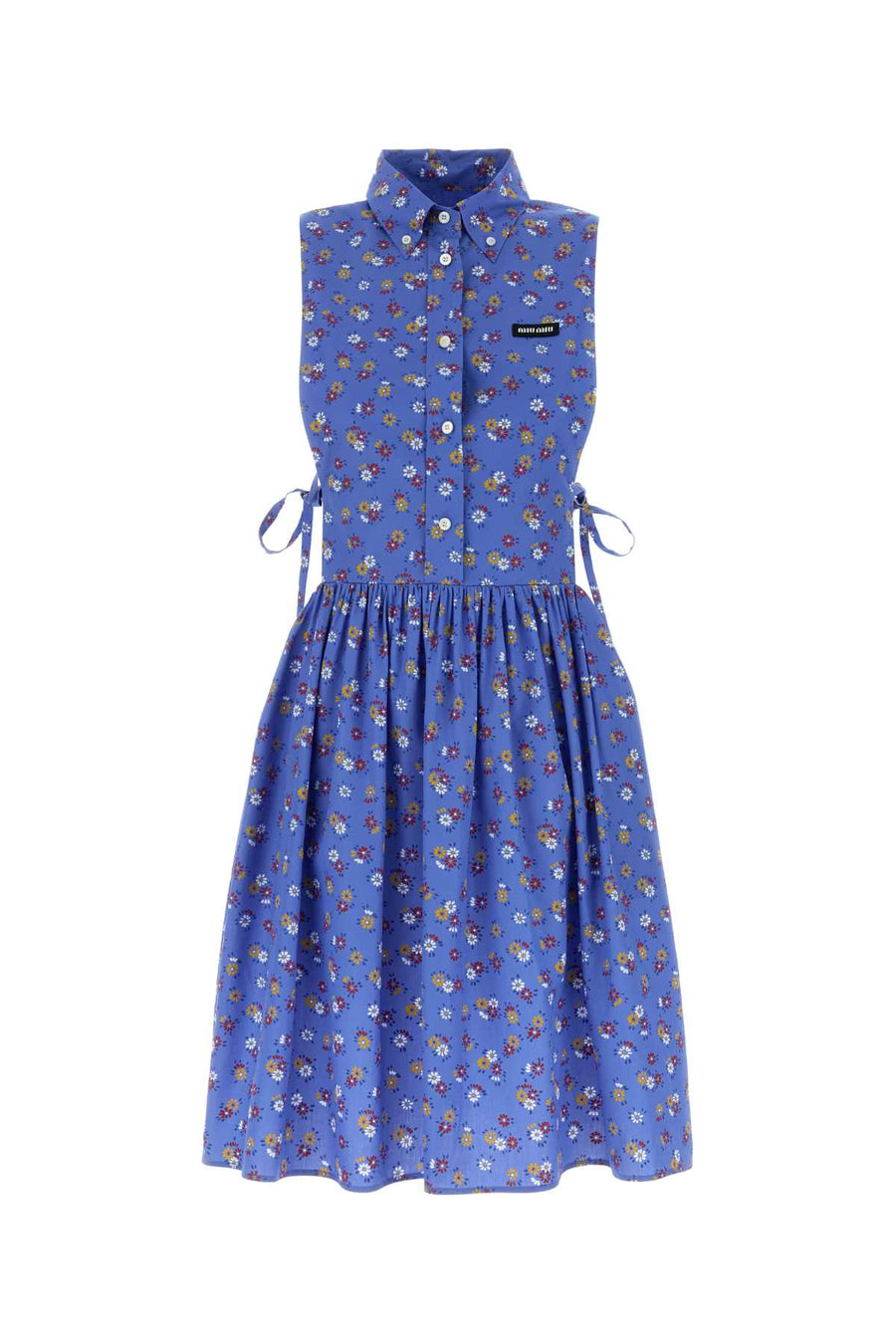 Printed Poplin Shirt Dress Pervincarubino Exterior: Cotton Abiti