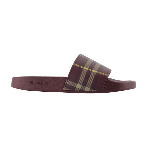 Burberry Synthetic sandals in burgundy
