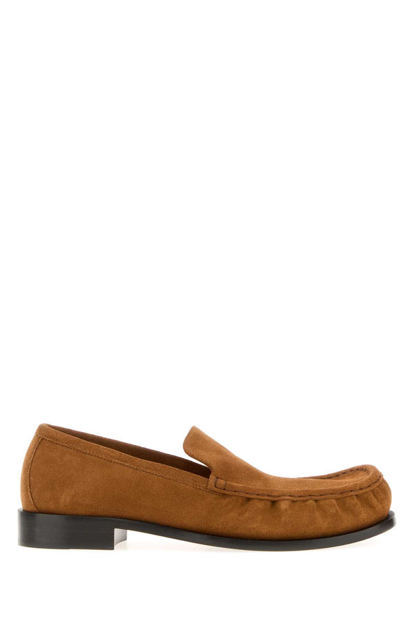 Camel Suede Loafers Tan Mocassini