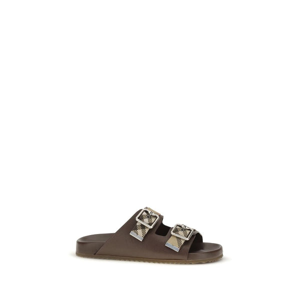 Burberry 70% Goatskin sandals in brown