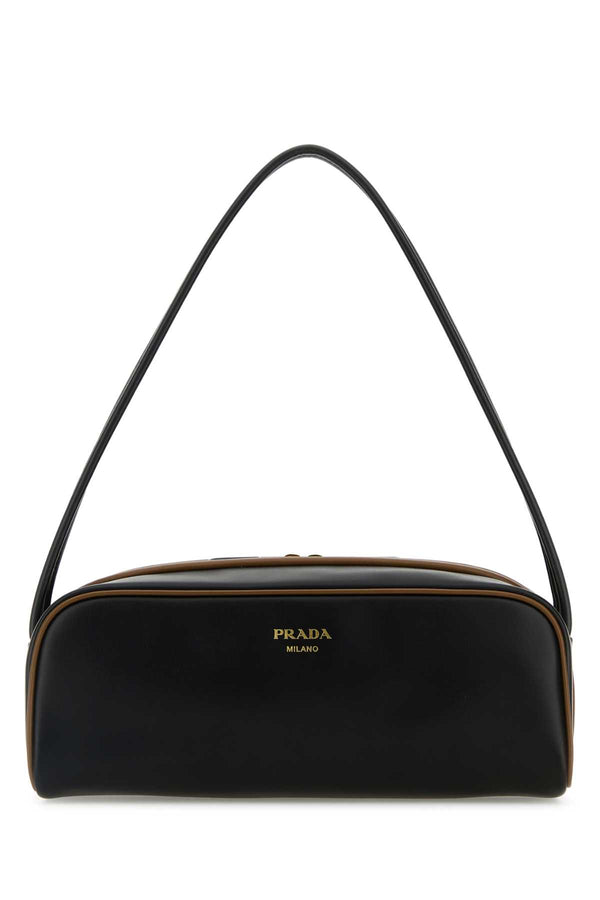 Prada 100% Vitello shoulder bag in black