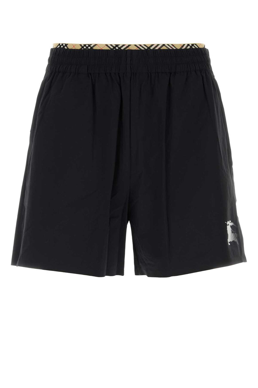 Burberry 87% Nylon bermuda shorts in black