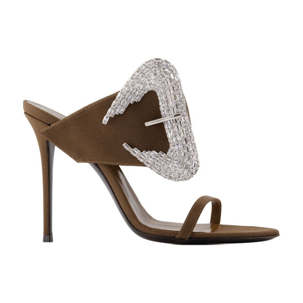 Giuseppe Zanotti calfskin heel in brown