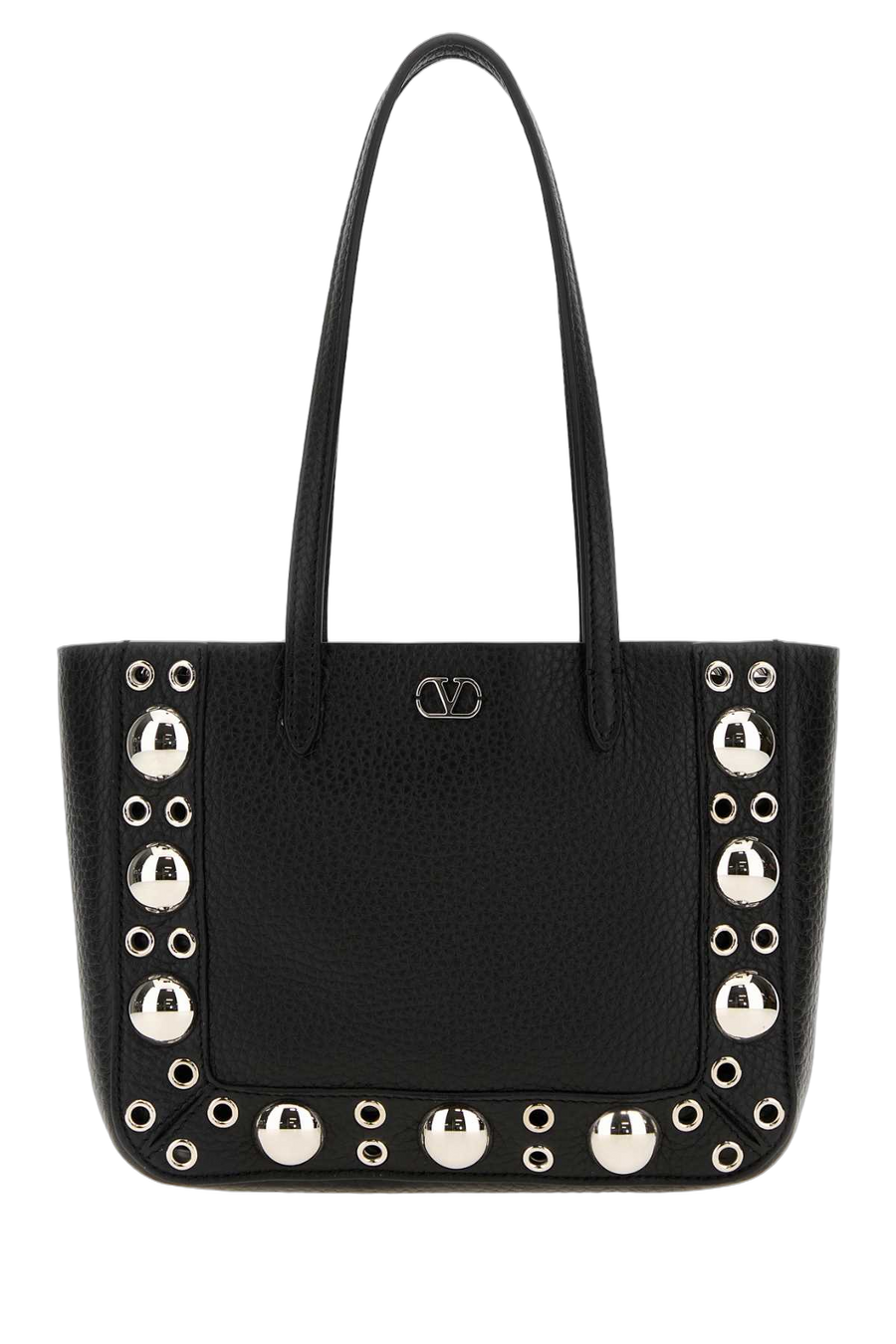 Valentino Garavani Exterior: 100% Calf tote bag in black
