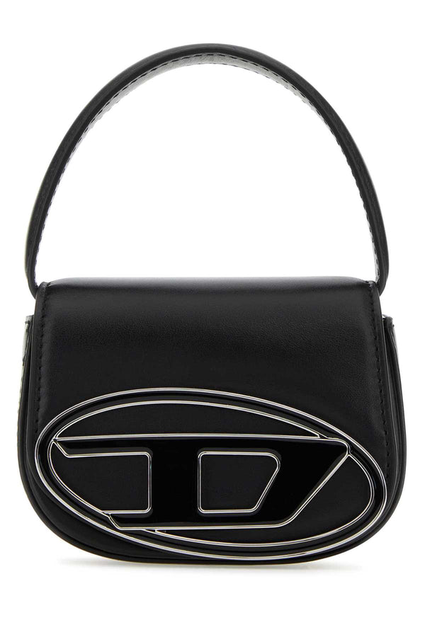 Diesel Exterior: 100% Leather shoulder bag in black