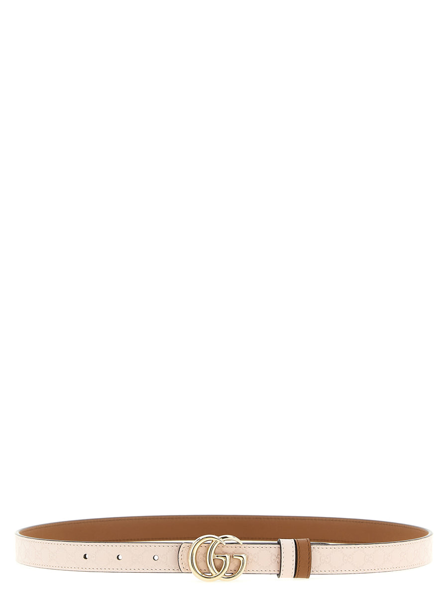 Gucci 100% calfskin leather belt in beige