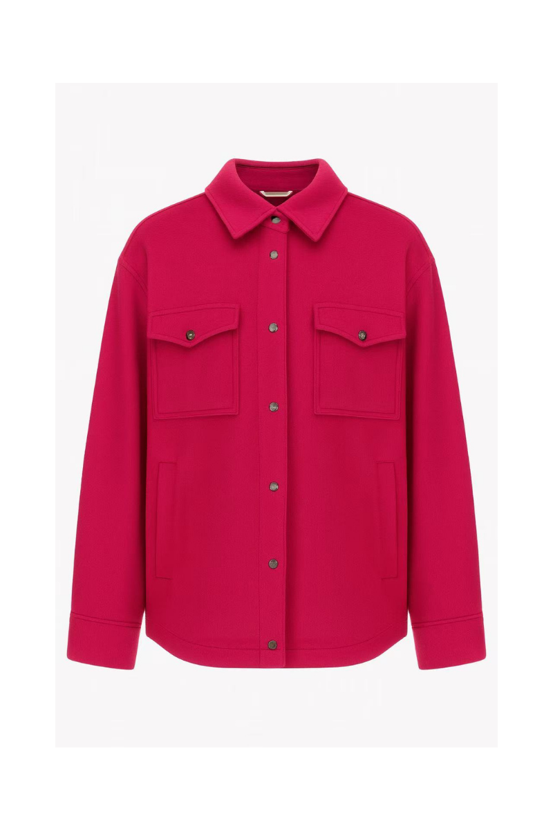 Herno overshirt in pink