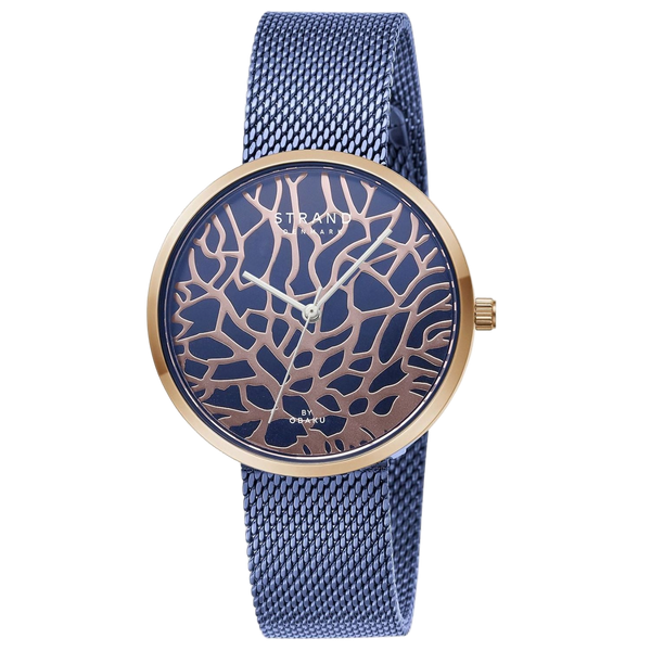 Obaku Stainless steel case watch in blue