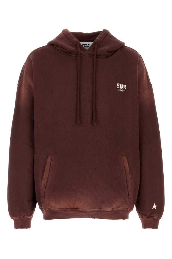 Golden Goose Deluxe Brand 100% Cotton hoodie in burgundy