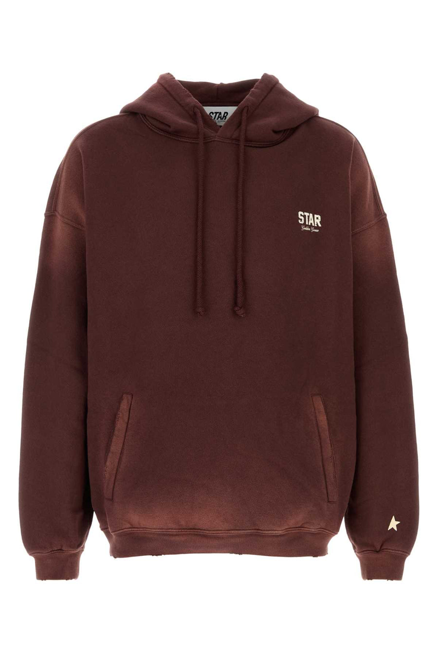 Golden Goose Deluxe Brand 100% Cotton hoodie in burgundy