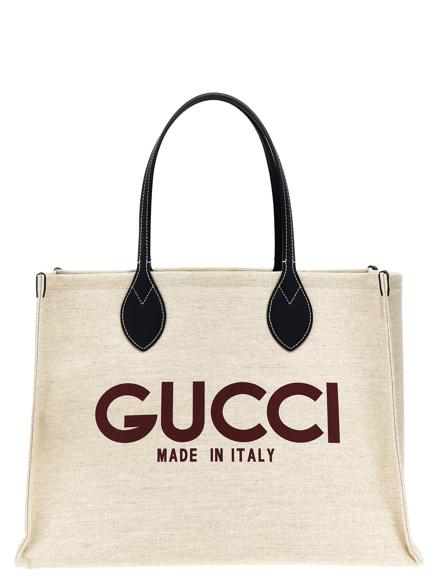 Gucci 59% polyurethane tote bag in beige